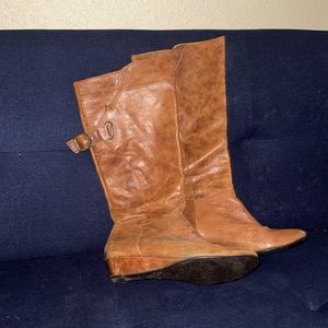 Steve Madden wedge knee high boots
